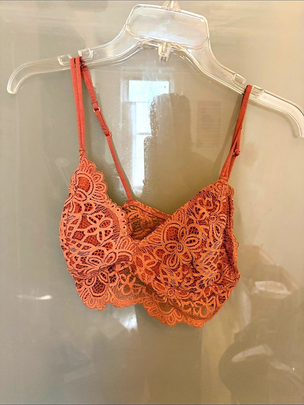 Colsie Lace Bralette in Orange